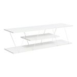 Έπιπλο τηλεόρασης Tars pakoworld λευκό 120x30x33εκ