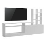 Σύνθετο σαλονιού Seruno pakoworld λευκό  170x25x100εκ