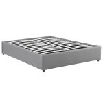 Κρεβάτι Circe pakoworld PU γκρι με αποθηκευτικό χώρο 150x200εκ - Image 2