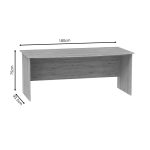 Γραφείο εργασίας Anze pakoworld φυσικό μελαμίνης 180x93.5x75εκ - Image 4