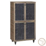 Παπουτσοθήκη-ντουλάπι Ronan pakoworld χρώμα καρυδί 70.5x35x122εκ