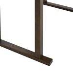Τραπέζι μπαρ Tenor pakoworld φυσικό ξύλο rubberwood-ΜDF καρυδί 150x90x91.5εκ - Image 6