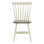 Καρέκλα Larus pakoworld φυσικό ξύλo rubberwood ανθρακί-λευκό 50x49x90εκ. - Image 3