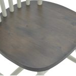 Καρέκλα Larus pakoworld φυσικό ξύλo rubberwood ανθρακί-λευκό 50x49x90εκ. - Image 4