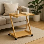 Βοηθητικό τραπέζι Fit pakoworld MDF φυσικό 50x39x59εκ