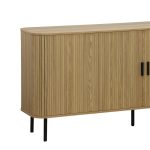 Μπουφές Scandi pakoworld MDF φυσικό με μεταλλικά μαύρα πόδια 170x45x80εκ - Image 3
