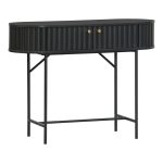 Κονσόλα Zakro pakoworld MDF-μέταλλο σε μαύρη απόχρωση 100x35x75εκ
