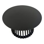 Τραπέζι σαλονιού Domonic pakoworld mdf σε μαύρη απόχρωση Φ80x45εκ - Image 3