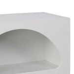 Βιβλιοθήκη-ραφιέρα Emersi pakoworld mdf σε λευκή απόχρωση 70x35x100εκ - Image 3