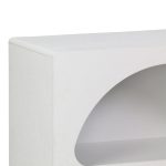 Βιβλιοθήκη-ραφιέρα Emersi pakoworld mdf σε λευκή απόχρωση 70x35x100εκ - Image 4