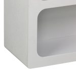 Βιβλιοθήκη-ραφιέρα Emersi pakoworld mdf σε λευκή απόχρωση 70x35x100εκ - Image 6