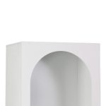 Βιβλιοθήκη Emersi pakoworld mdf σε λευκή απόχρωση 48x35x180εκ - Image 3