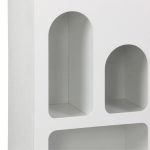 Βιβλιοθήκη Emersi pakoworld mdf σε λευκή απόχρωση 48x35x180εκ - Image 4