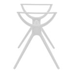 Βάση τραπεζιού Herno pakoworld λευκό pp 106x61x73εκ - Image 3