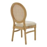 Καρέκλα Canco pakoworld φυσικό rubberwood-φυσικό rattan 50x53x98εκ - Image 2