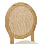 Καρέκλα Canco pakoworld φυσικό rubberwood-φυσικό rattan 50x53x98εκ - Image 6