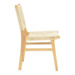 Καρέκλα Arten pakoworld σχοινί-rubberwood σε φυσική απόχρωση 60x55x85εκ - Image 3