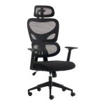 Καρέκλα γραφείου διευθυντή Cadrey pakoworld mesh μαύρο 67x64x120-128εκ
