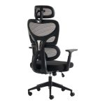 Καρέκλα γραφείου διευθυντή Cadrey pakoworld mesh μαύρο 67x64x120-128εκ - Image 3