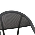Πολυθρόνα Isaia pakoworld μαύρο αλουμίνιο-textilene μαύρο 57x57x83εκ - Image 6
