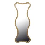 Καθρέπτης Boulen Inart μέταλλο σε χρυσή απόχρωση 51x2x126εκ