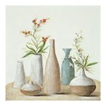 Πίνακας σε καμβά Vase 3D Inart 100x3x100εκ