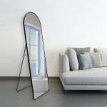 Καθρέπτης Lorens I Inart μαύρο αλουμίνιο 60x40x160εκ - Image 2