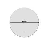 Καθρέπτης Led Lucox Inart pp-αλουμίνιο Φ60x3εκ - Image 3