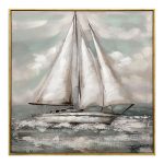 Πίνακας σε καμβά Siedo I Inart με πλαίσιο 70x3.5x70εκ