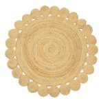 Χαλί Voni Inart φυσικό γιούτα Φ120x1εκ