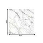 Επιφάνεια τραπεζιού Kailo pakoworld τ.Werzalit όψη μαρμάρου 80x80εκ - Image 2