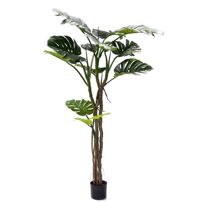 316-000006 Διακοσμητικό φυτό σε γλάστρα Monstera III Inart πράσινο pp Υ180εκ - Image 1