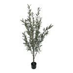 Διακοσμητικό φυτό Olive tree II σε γλάστρα Inart πράσινο pp Υ160εκ