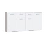 Μπουφές Drepen pakoworld μελαμίνη σε λευκό χρώμα 162.3x34.2x81.7εκ - Image 2