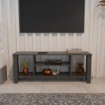 Έπιπλο τηλεόρασης Seref pakoworld σε ανθρακί απόχρωση 120x30x47εκ - Image 3