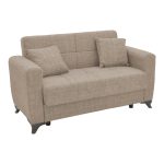 Σετ σαλονιού 2τεμ Modesto pakoworld ύφασμα σε ανοιχτή καφέ απόχρωση - Image 6