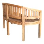 Καναπές διθέσιος Coren pakoworld φυσικό teak ξύλο 130x61x87εκ - Image 2