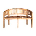 Καναπές διθέσιος Coren pakoworld φυσικό teak ξύλο 130x61x87εκ - Image 3