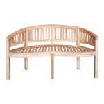 Καναπές τριθέσιος Coren pakoworld φυσικό teak ξύλο 150x61x87εκ - Image 4