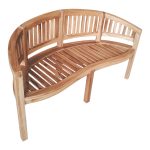 Καναπές τριθέσιος Coren pakoworld φυσικό teak ξύλο 150x61x87εκ - Image 6