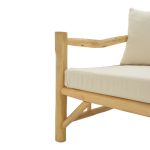 Καναπές Roziana pakoworld φυσικό teak ξύλο 210x100x80εκ - Image 6