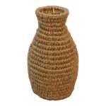 Βάζο Agelen Inart sisal σε φυσική απόχρωση Φ30x55εκ