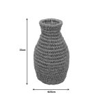 Βάζο Agelen I Inart sisal σε φυσική απόχρωση Φ20x33εκ - Image 2