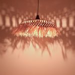 Φωτιστικό οροφής Borobe Inart sisal σε φυσικό χρώμα Φ60x35εκ - Image 2