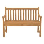 Καναπές Nat pakoworld teak ξύλο σε φυσική απόχρωση 120x57x96εκ - Image 4