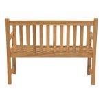 Καναπές Nat pakoworld teak ξύλο σε φυσική απόχρωση 120x57x96εκ - Image 5