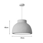 Φωτιστικό οροφής Jenila pakoworld E27 ps λευκό Φ59x40εκ - Image 3