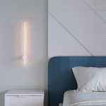 Φωτιστικό τοίχου Eftenbo pakoworld led μέταλλο λευκό Φ8x80εκ - Image 2
