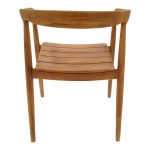 Πολυθρόνα Noody pakoworld teak ξύλο σε φυσική απόχρωση 58x54x75εκ - Image 5