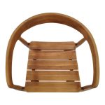 Πολυθρόνα Noody pakoworld teak ξύλο σε φυσική απόχρωση 58x54x75εκ - Image 6